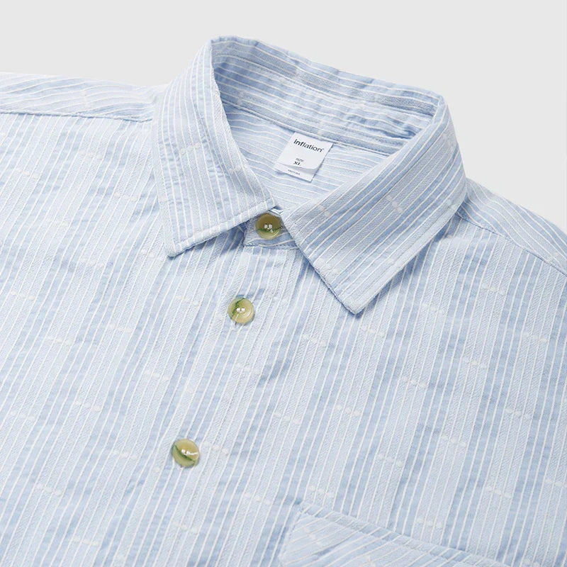 Classic Loose Striped Check Shirt
