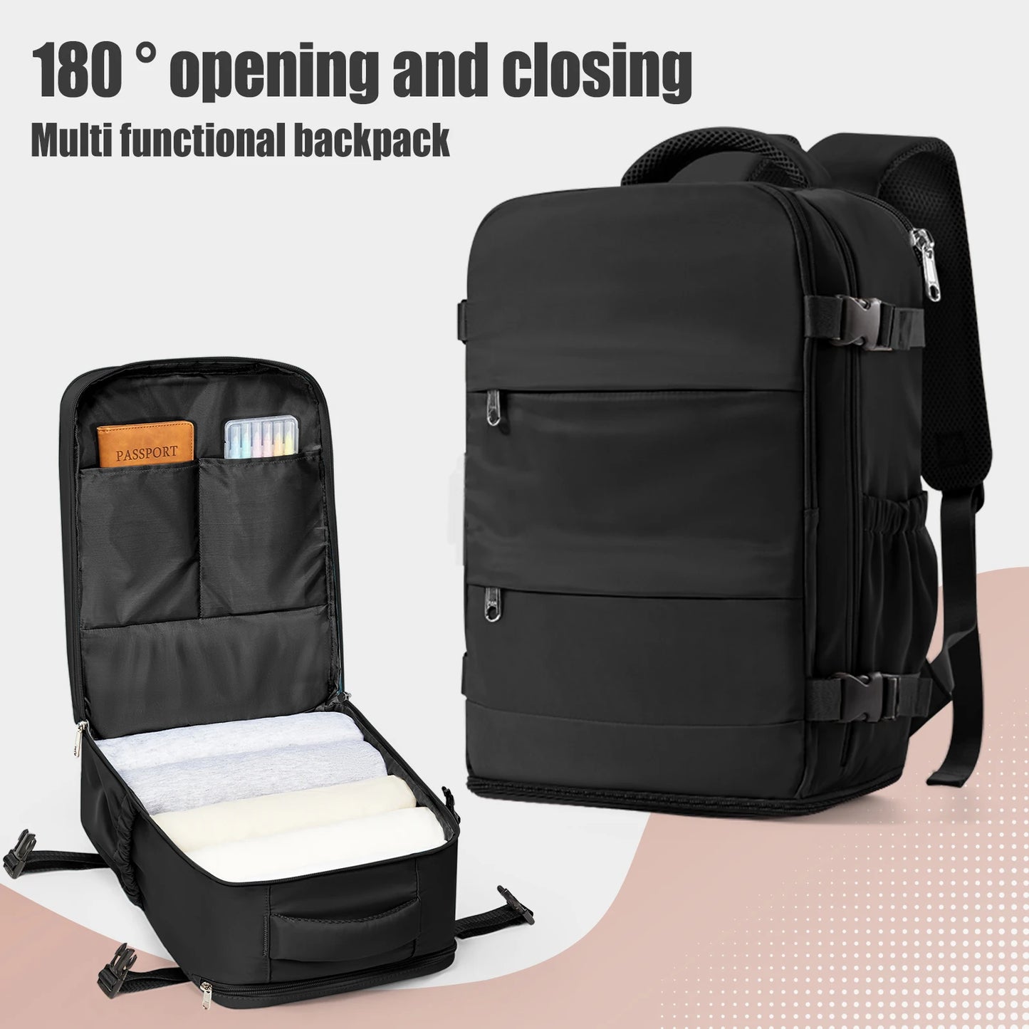 Multi Functional Travel Waterproof Laptop Backpack