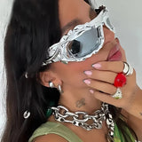 Y2K Twisted Irregular Sunglasses