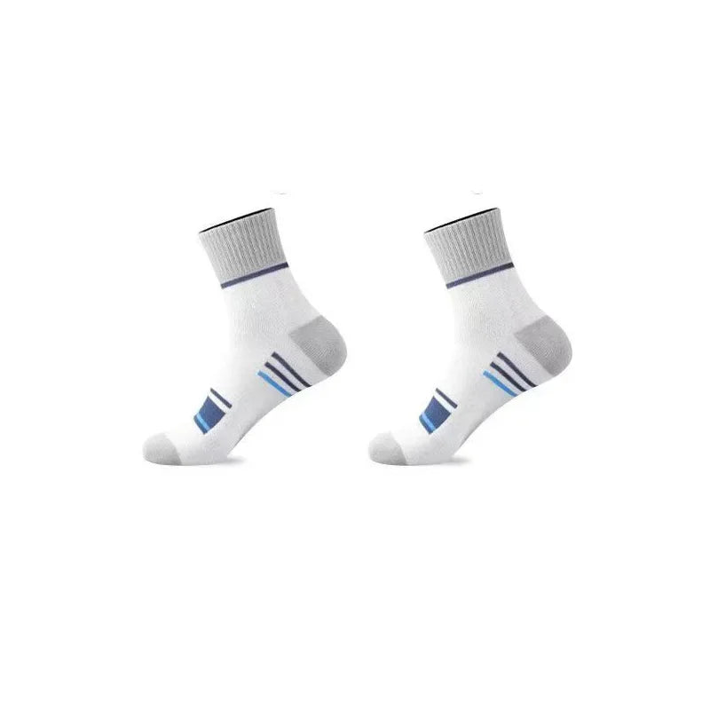 Cotton Striped Middle Height Socks