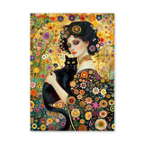 Vintage Klimt Woman Paint