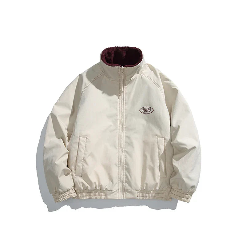 Fleece Bomber Puffer Jacket