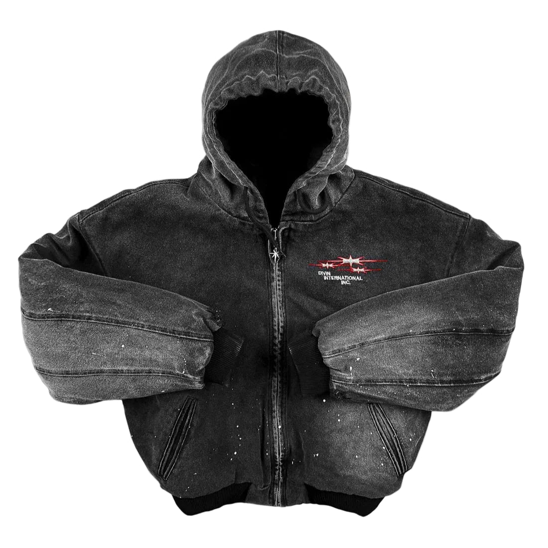 Gothic Zip Oversized Hoodie