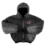 Gothic Zip Oversized Hoodie