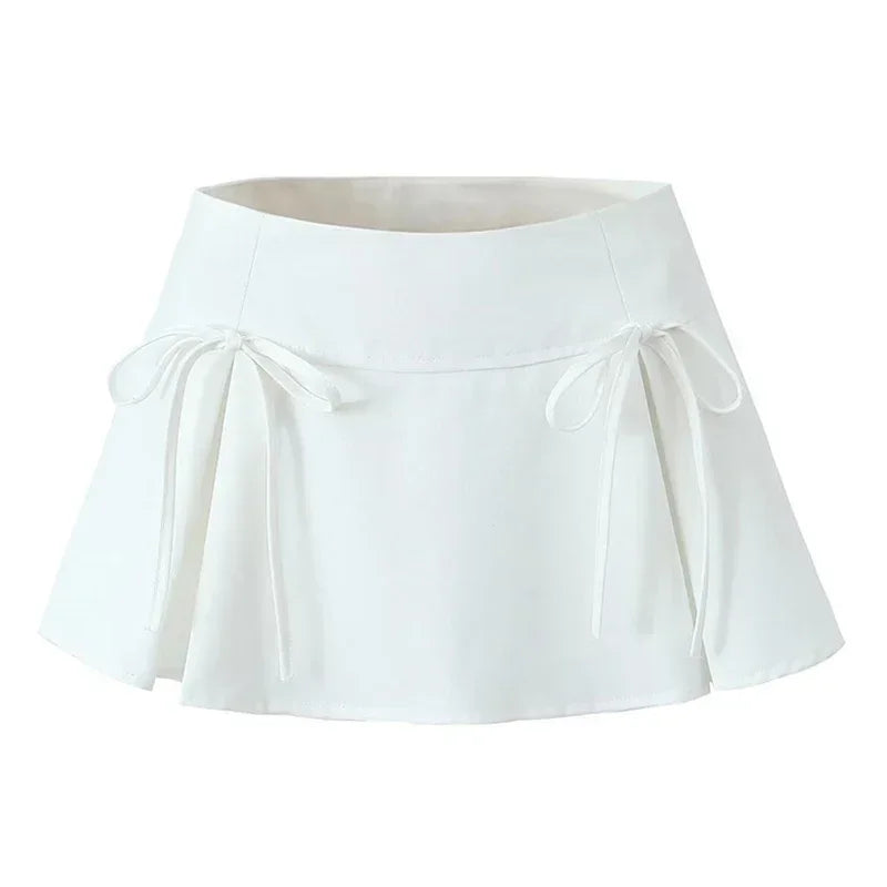 Balletcore Mini Skirt with Bow