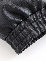 Women's Faux Leather Black Jacket
