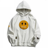 Basic Color Smiley Face Hoodie
