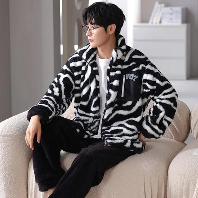 Y2K Zebra Zip-Up Jacket