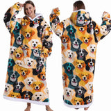 Cartoon Tragbare Homewear Pyjama-Decke