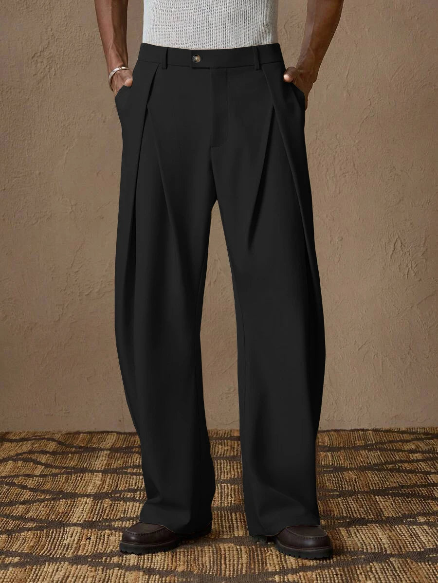 Solid Color Elegant Italian Style Pants