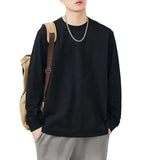 Casual Solid Color Long Sleeved T-Shirt