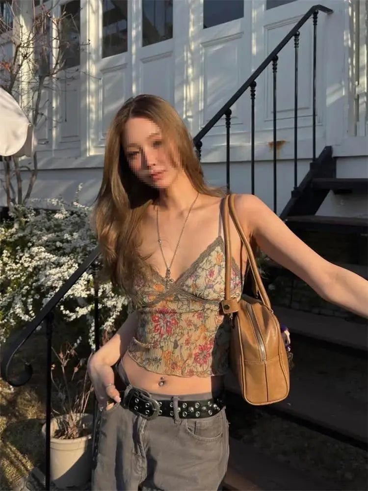 Fairy Grunge Frilled Lace Top
