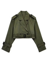 Vintage Women Cropped Jacket
