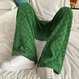 Y2K Straight Leg Checkered Sweatpants