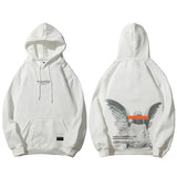 Angel God Printed Fleece Hoodie