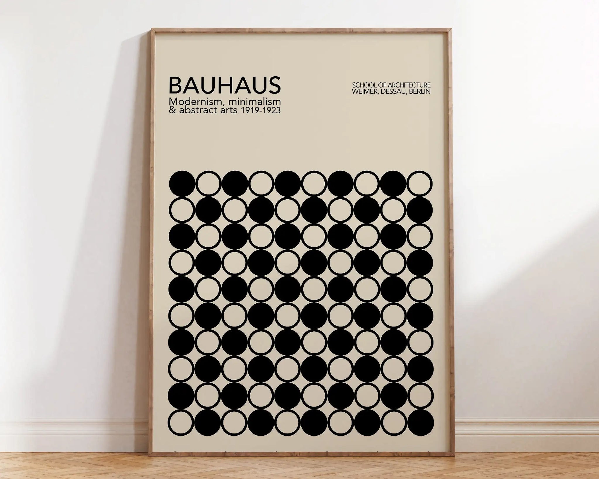 Modernist Geometric Canvas Poster