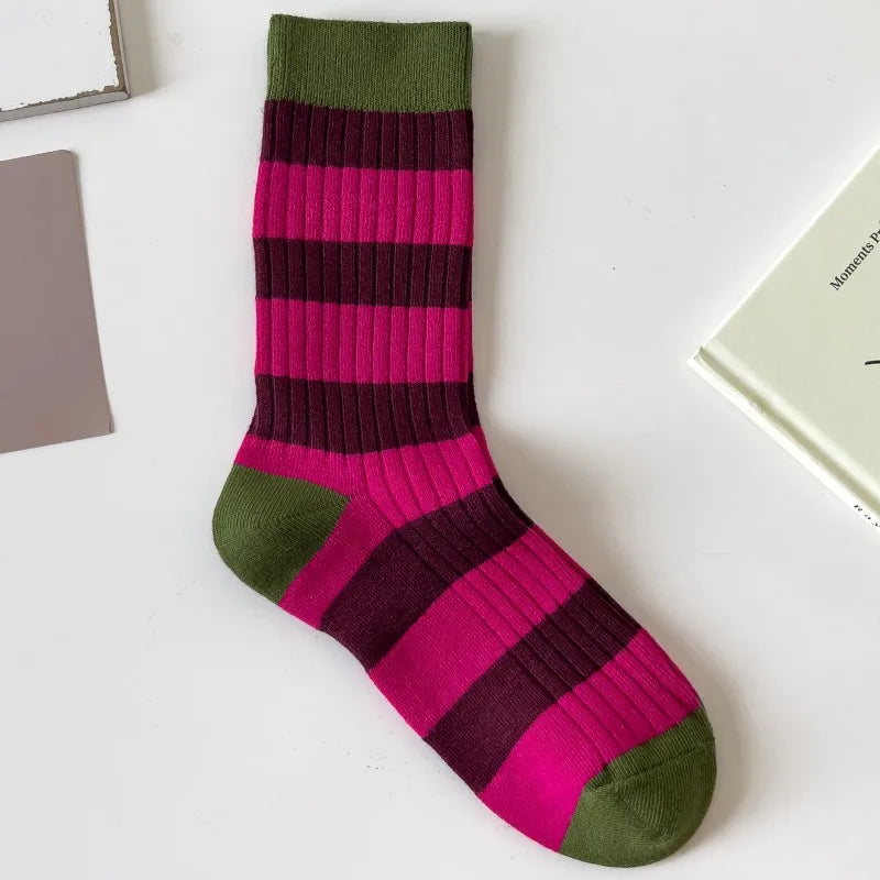 Rose Cute Mid-tube Socks