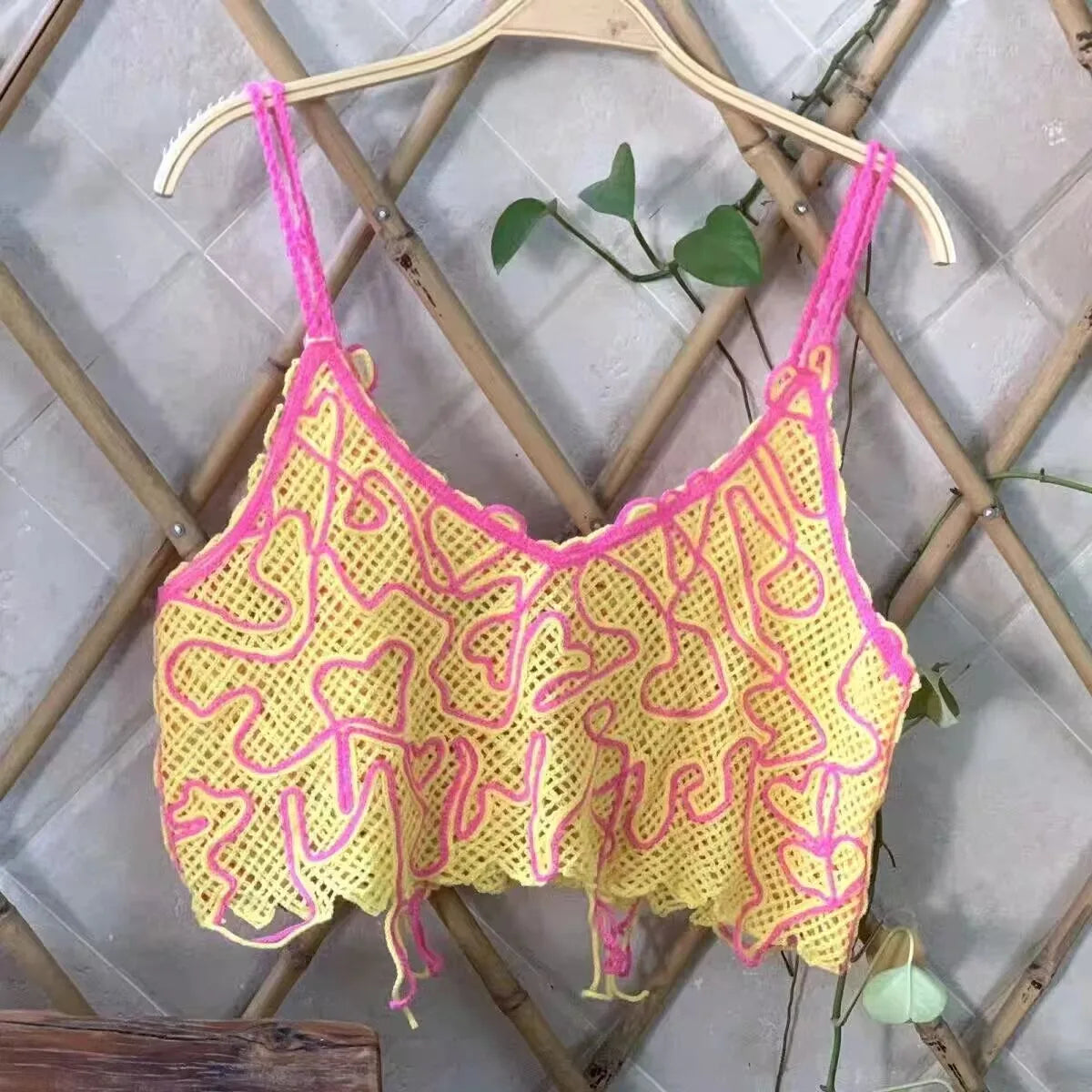 Vintage Knitted Retro Crochet Women Tank Tops