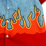 Flame Graphic Hawaiian Shirt
