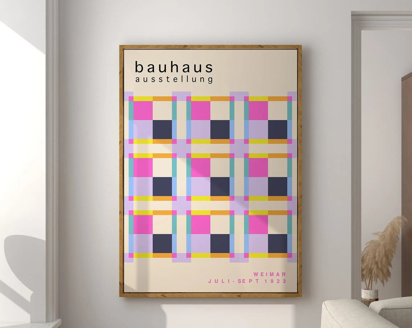 Modernist Geometric Canvas Poster