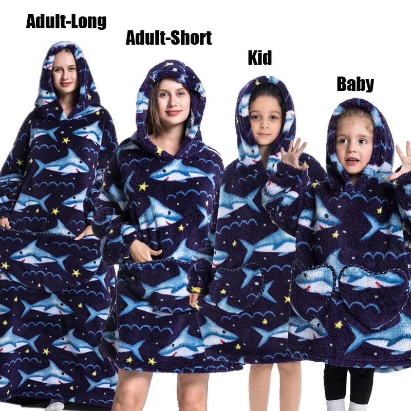 Oversized Blanket Family Matching Hoodie