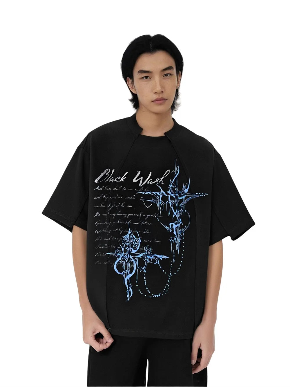 Y2K Totem Print Short Sleeve T-Shirt