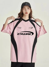 Soccer Oversized Striped T-Shirt