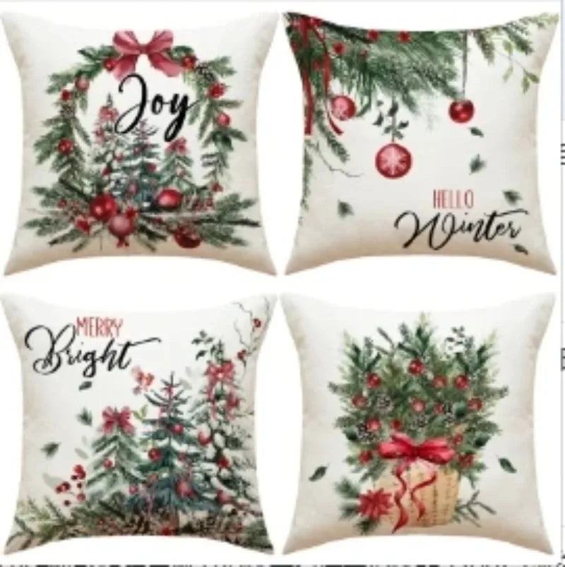 Vintage Christmas Pillow Covers
