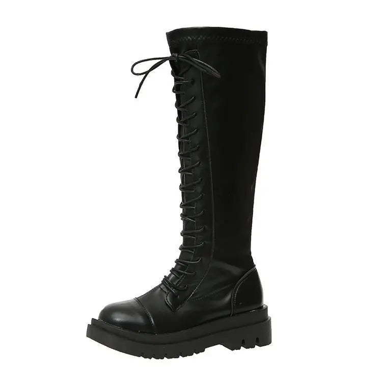 Lolita Zipper Thick Sole Zipper Boots