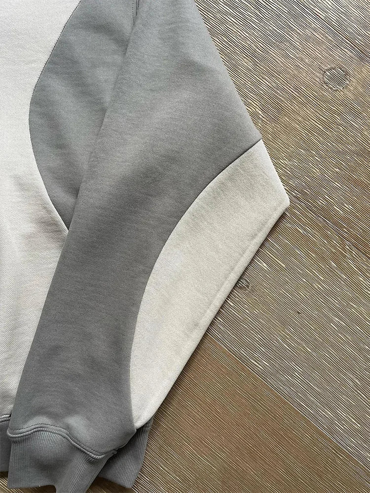Y2K Irregular Patchwork Oversized Hoodie