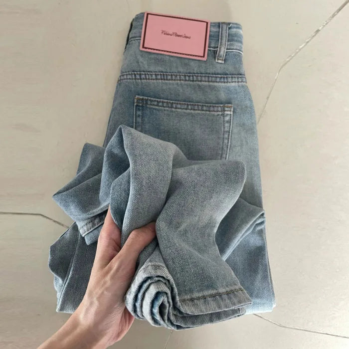 High Waist Wide Leg Retro Jeans