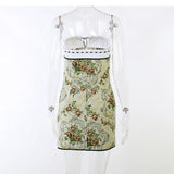 Floral Print Vintage Mini Dress