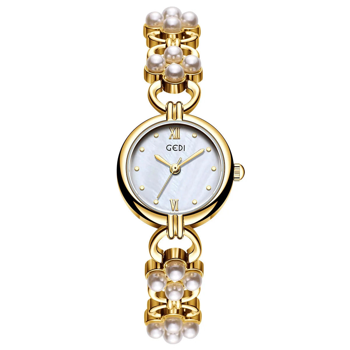 Inlaid Pearl Bracelet Light Luxury Quartz Watch
