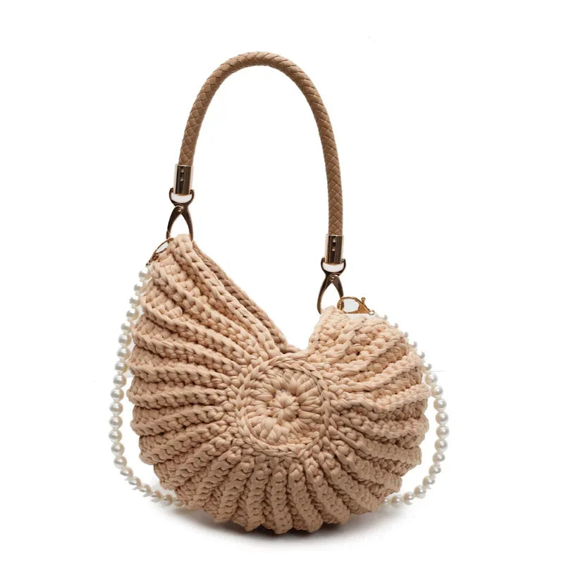 Creative Conch Handmade Crochet Shoulder Bag