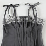Acubi Lace Bow Corset Top