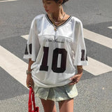 Y2K Spice Girl Letter Printing Casual T-Shirt
