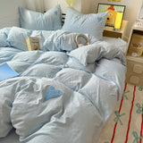 Blue Heart Bedding Set