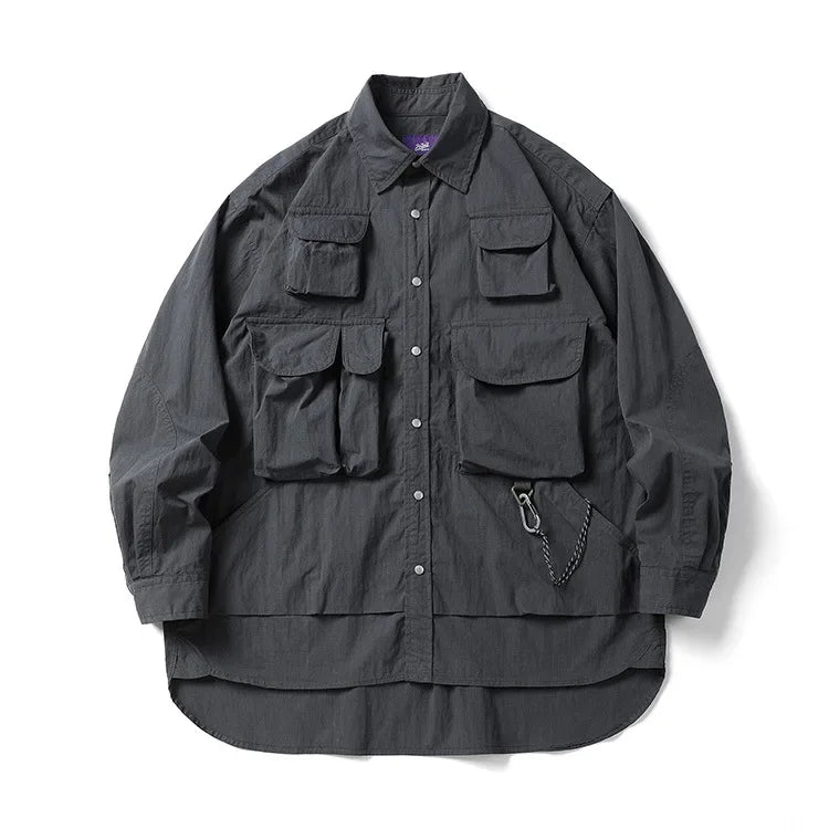 Multi-pocket Loose Cargo Shirt