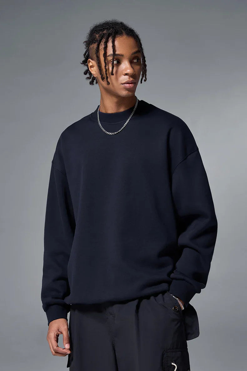 Cozy Minimalist Fleece Crewneck Sweatshirt