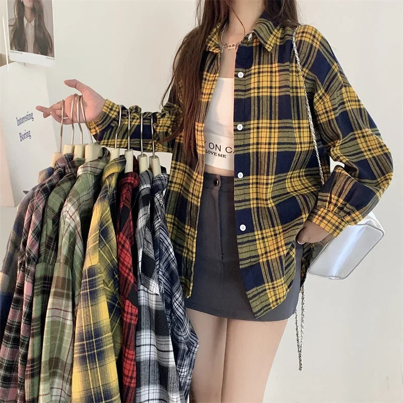 Stylish Black Plaid Flannel Jacket T-Shirt