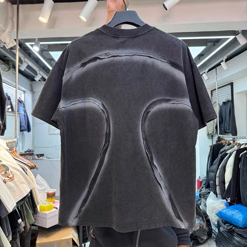 Casual Vibrant Graphic Black Print T-Shirt