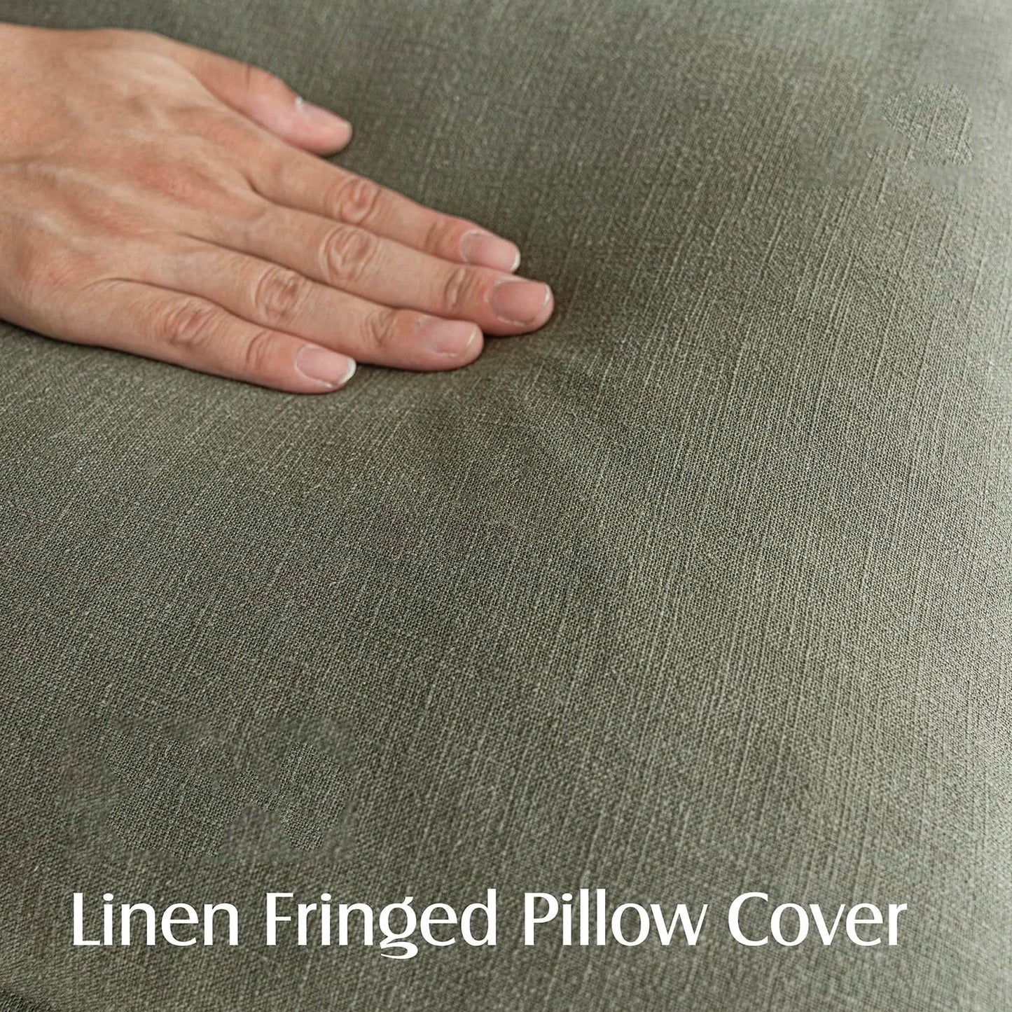 Decorative Linen Fringe Pillow Covers