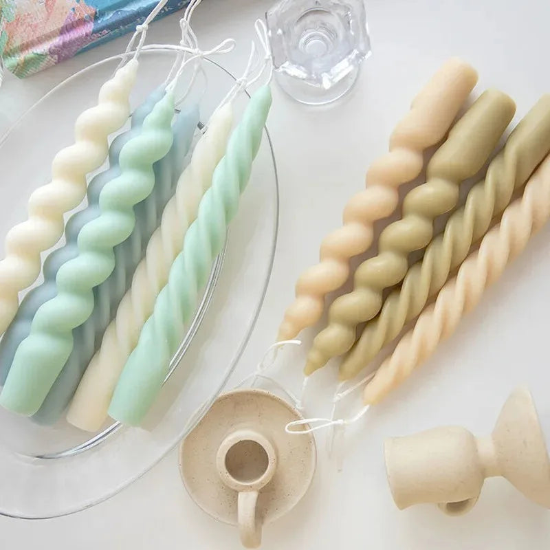 2 pc Spiral Candles