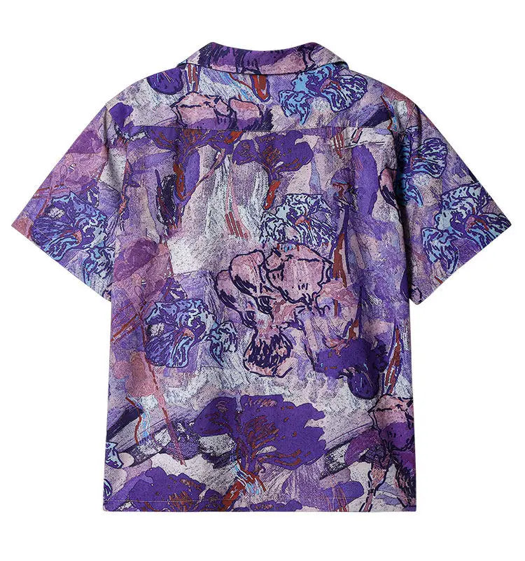 Women Short Sleeve Tie Dye Shirt