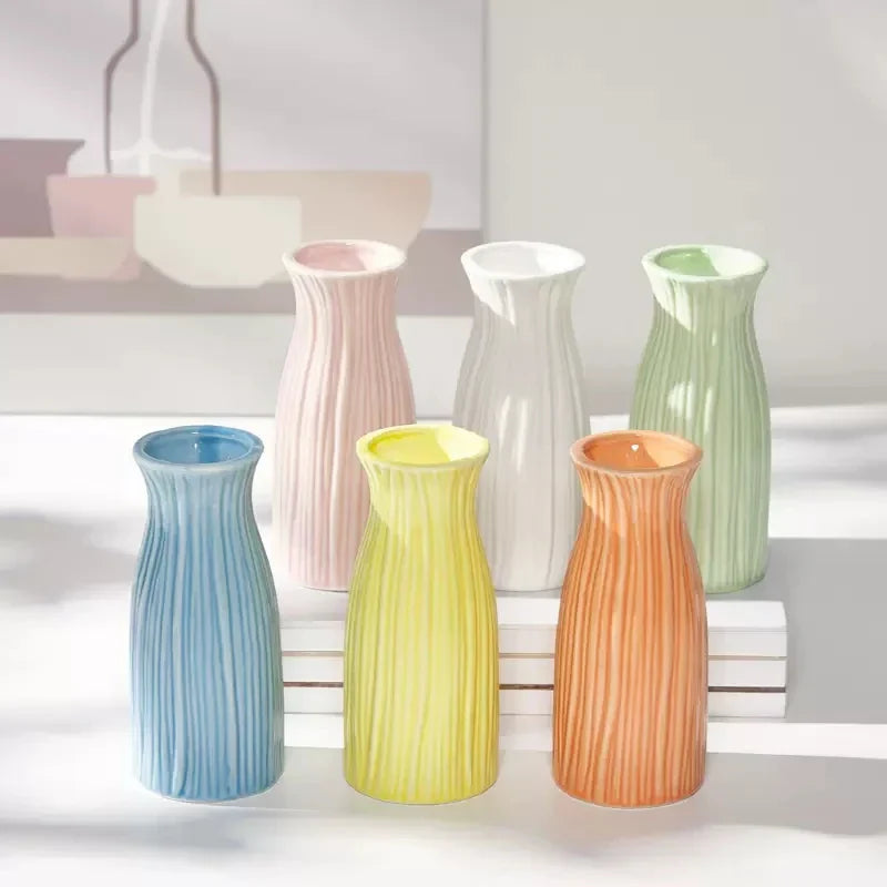 Minimalist Aesthetic Pastel Flower Vintage Vase