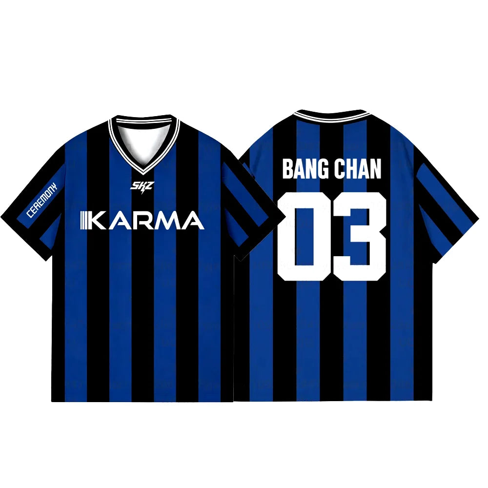 Karma Stripped Fußball-T-Shirt
