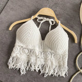 Boho Camisole Women Crochet Knitted Top