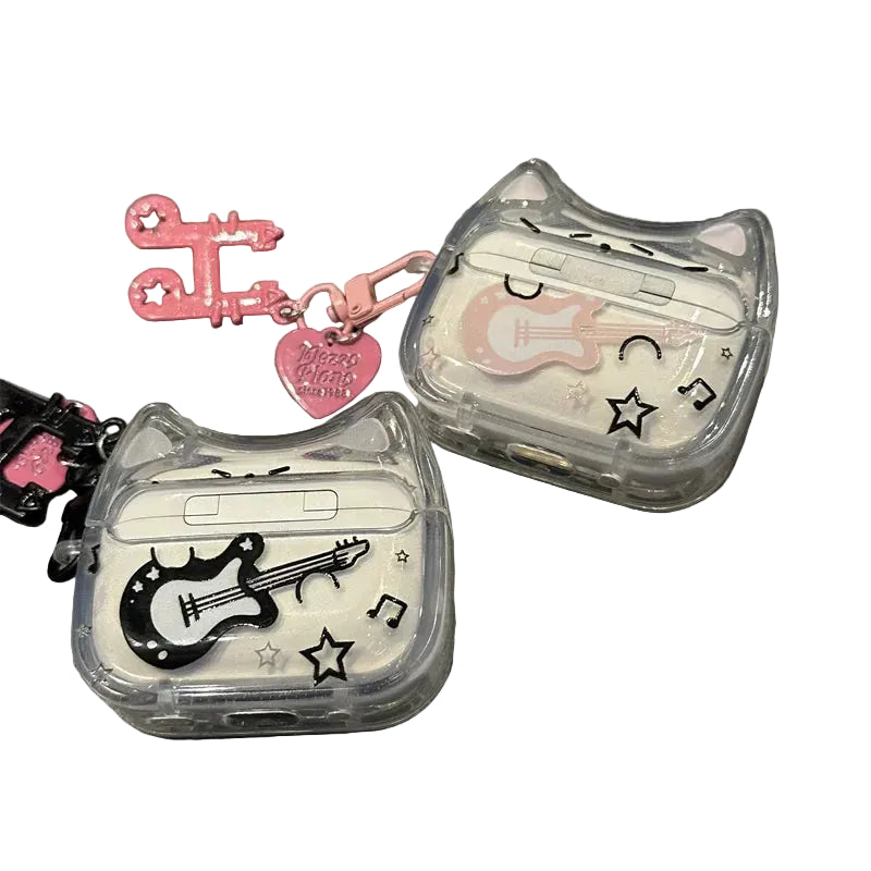 Funny Cartoon Guitar Protective Airpods Case