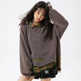 Classic Youthful Off-Shoulder Sweatshirt