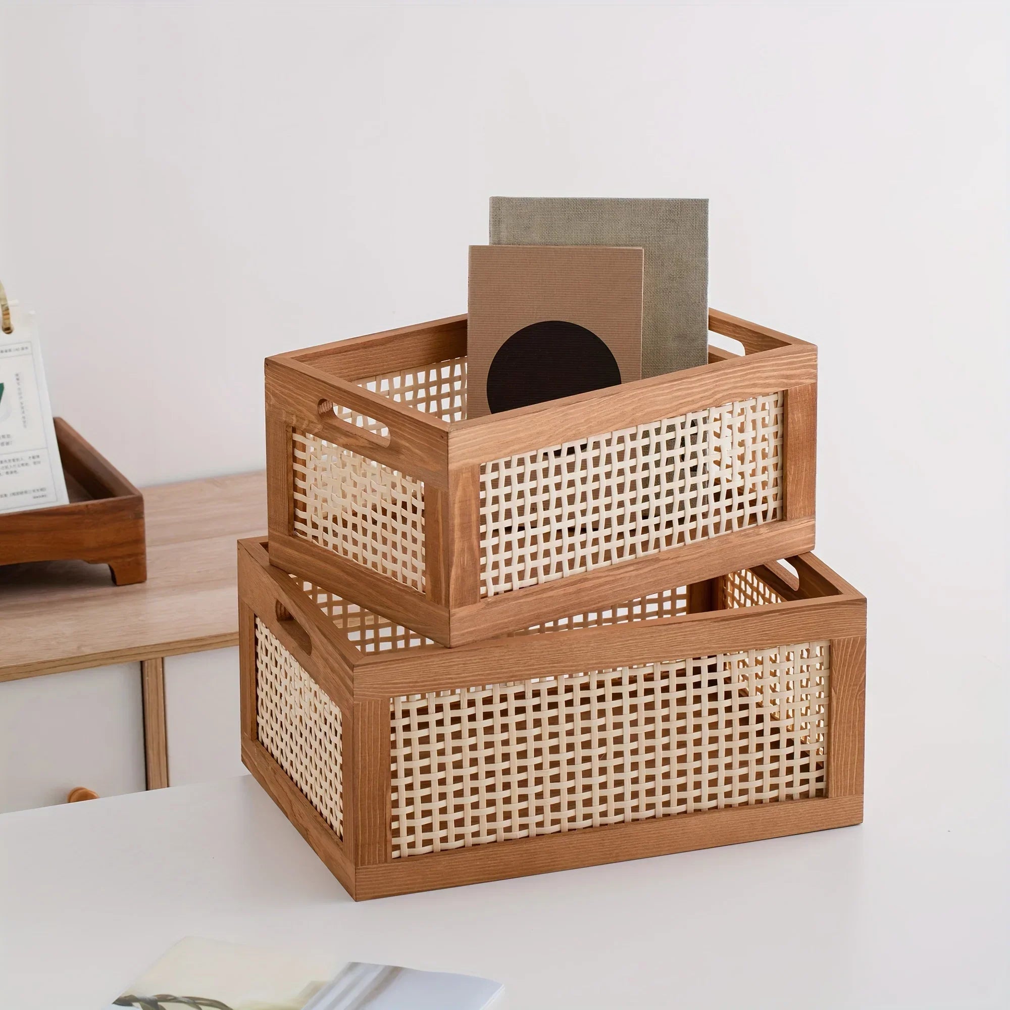 Retro Wood Storage Box